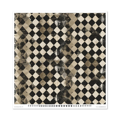 ITD: 12x12 inches paper pack BLACK AND WHITE