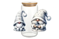 Bicchiere in vetro con tappo in legno 450 ml - GNOMES no.1