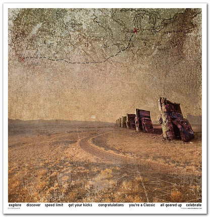 ITD: 12x12 inches paper pack LEGENDARY ROUTE 66