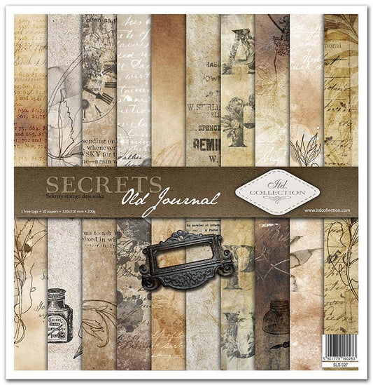 ITD: 12x12 inches paper pack OLD JOURNAL