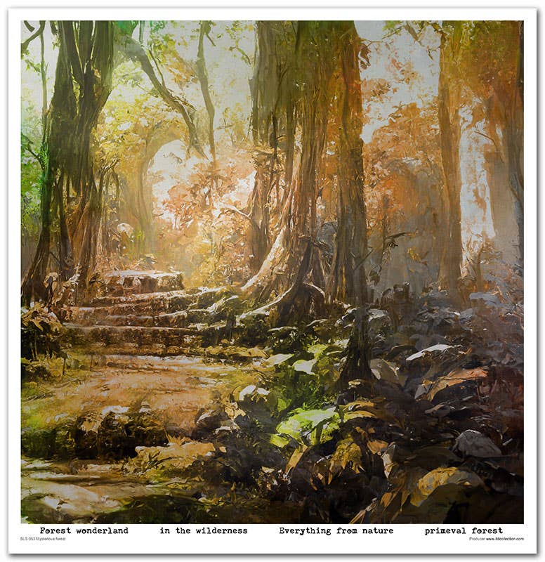 ITD: 12x12 inches paper pack MYSTERIOUS FOREST