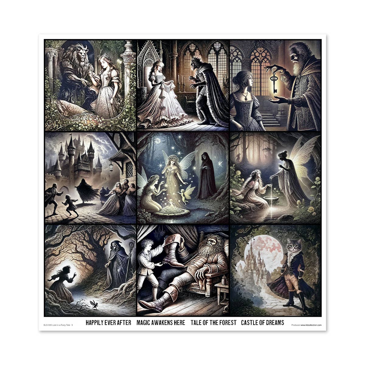 ITD: 12x12 inches paper pack LOST IN A FAIRY TALE