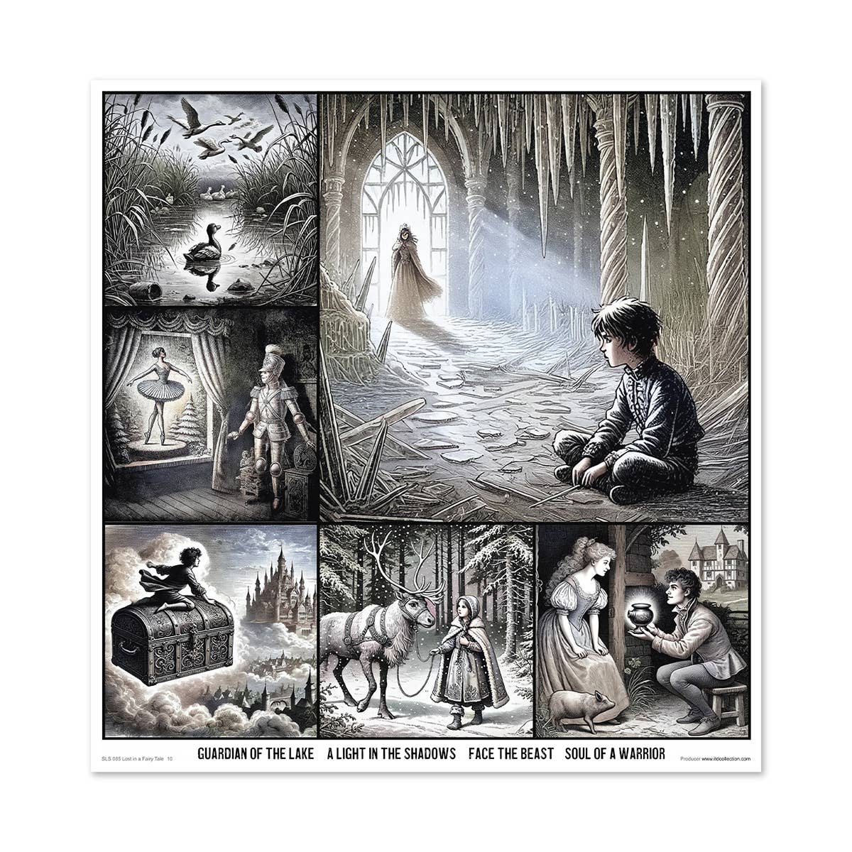 ITD: 12x12 inches paper pack LOST IN A FAIRY TALE