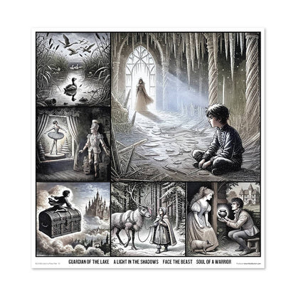 ITD: 12x12 inches paper pack LOST IN A FAIRY TALE