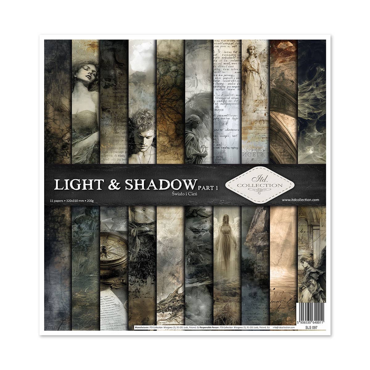 ITD: 12x12 inches paper pack LIGHT AND SHADOW 1