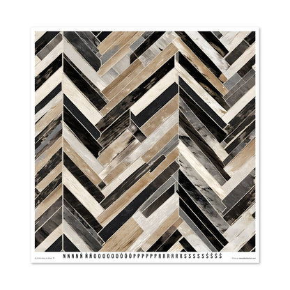ITD: 12x12 inches paper pack BLACK AND WHITE