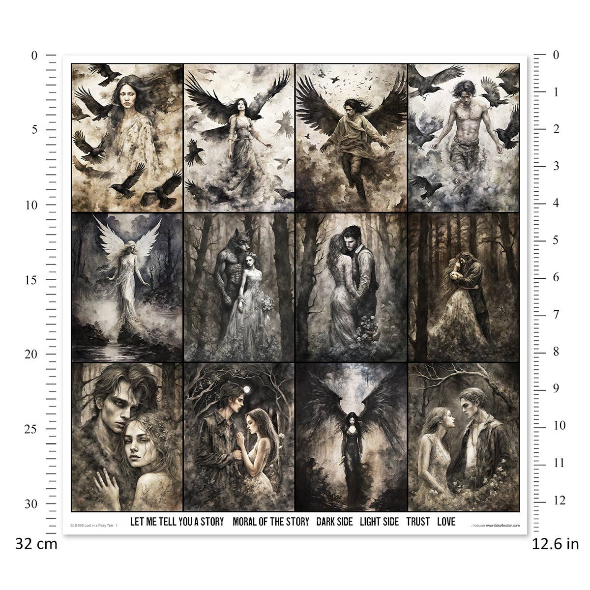 ITD: 12x12 inches paper pack LOST IN A FAIRY TALE