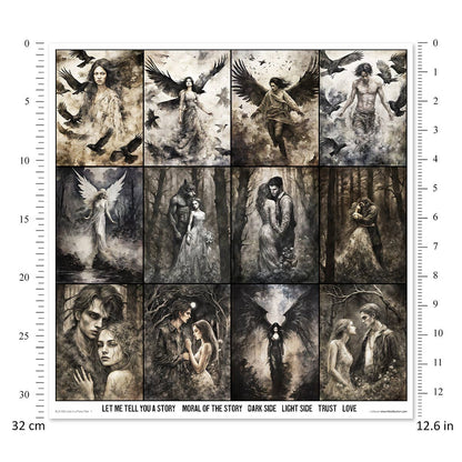 ITD: 12x12 inches paper pack LOST IN A FAIRY TALE