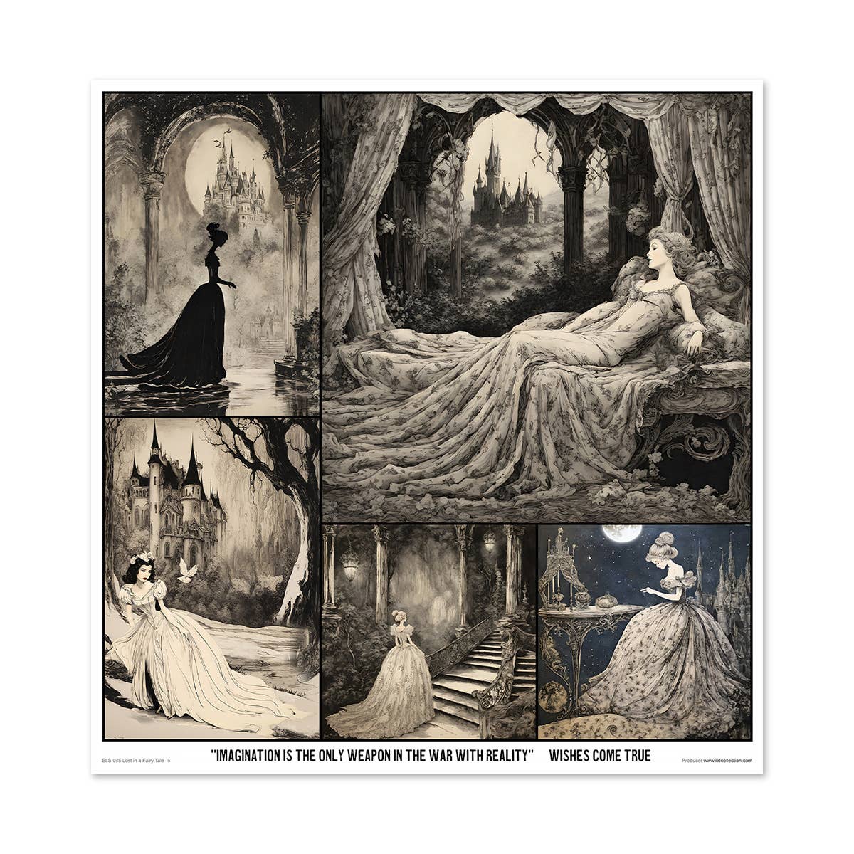 ITD: 12x12 inches paper pack LOST IN A FAIRY TALE