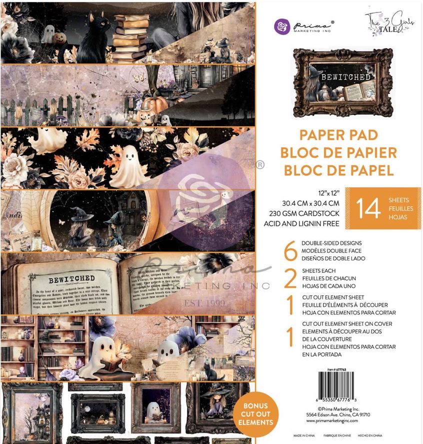 Prima Marketing: Bewitched – 12x12 inches Paper Pack