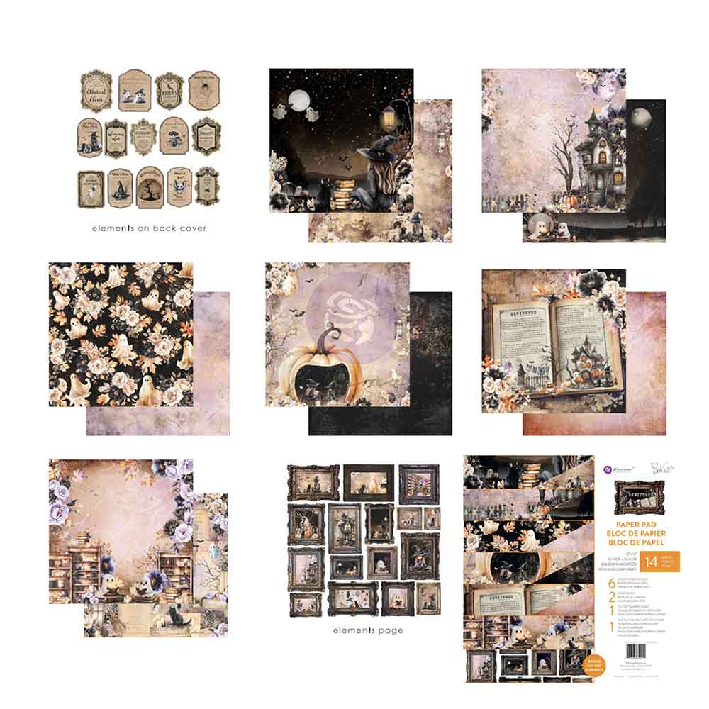 Prima Marketing: Bewitched – 12x12 inches Paper Pack