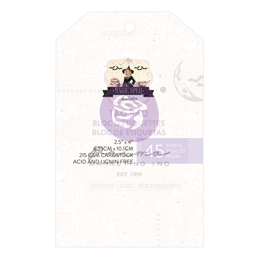Prima Marketing: Magic Spell – 2,5x4 inches Tag Pad – 45 pcs