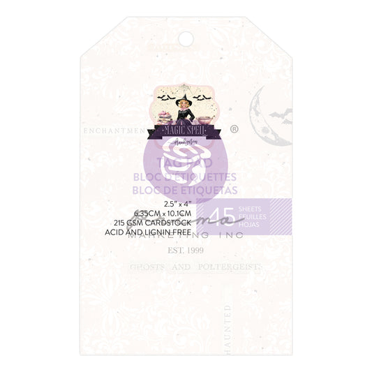 Prima Marketing: Magic Spell – 2,5x4 inches Tag Pad – 45 pcs