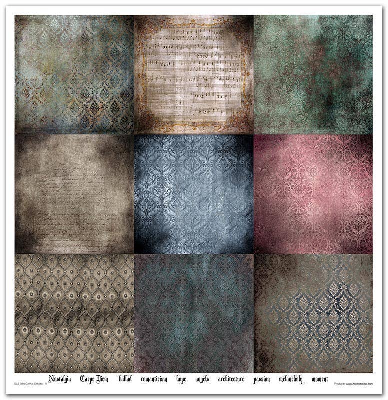 ITD: 12x12 inches paper pack GOTHIC STORIES 2