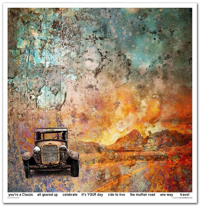 ITD: 12x12 inches paper pack LEGENDARY ROUTE 66