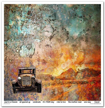 ITD: 12x12 inches paper pack LEGENDARY ROUTE 66