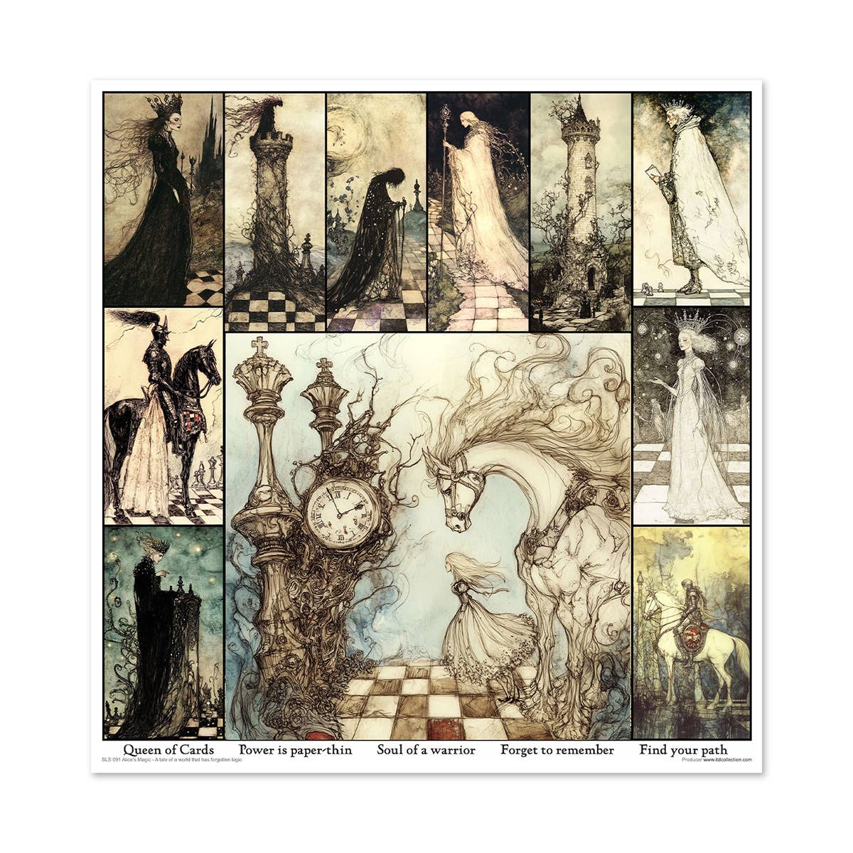 ITD: 12x12 inches paper pack ALICE'S MAGIC 1