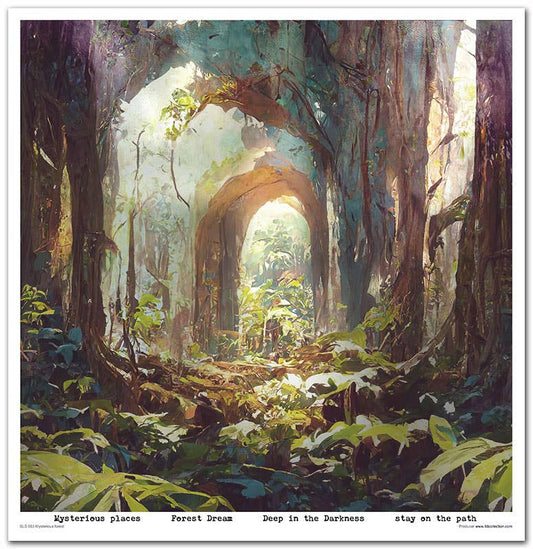 ITD: 12x12 inches paper pack MYSTERIOUS FOREST
