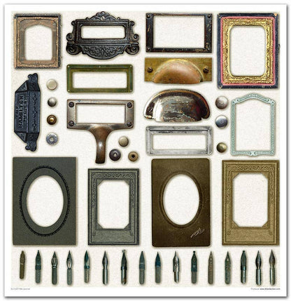 ITD: 12x12 inches paper pack OLD JOURNAL