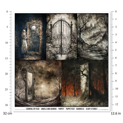 ITD: 12x12 inches paper pack TALES FROM THE DARK FAIR