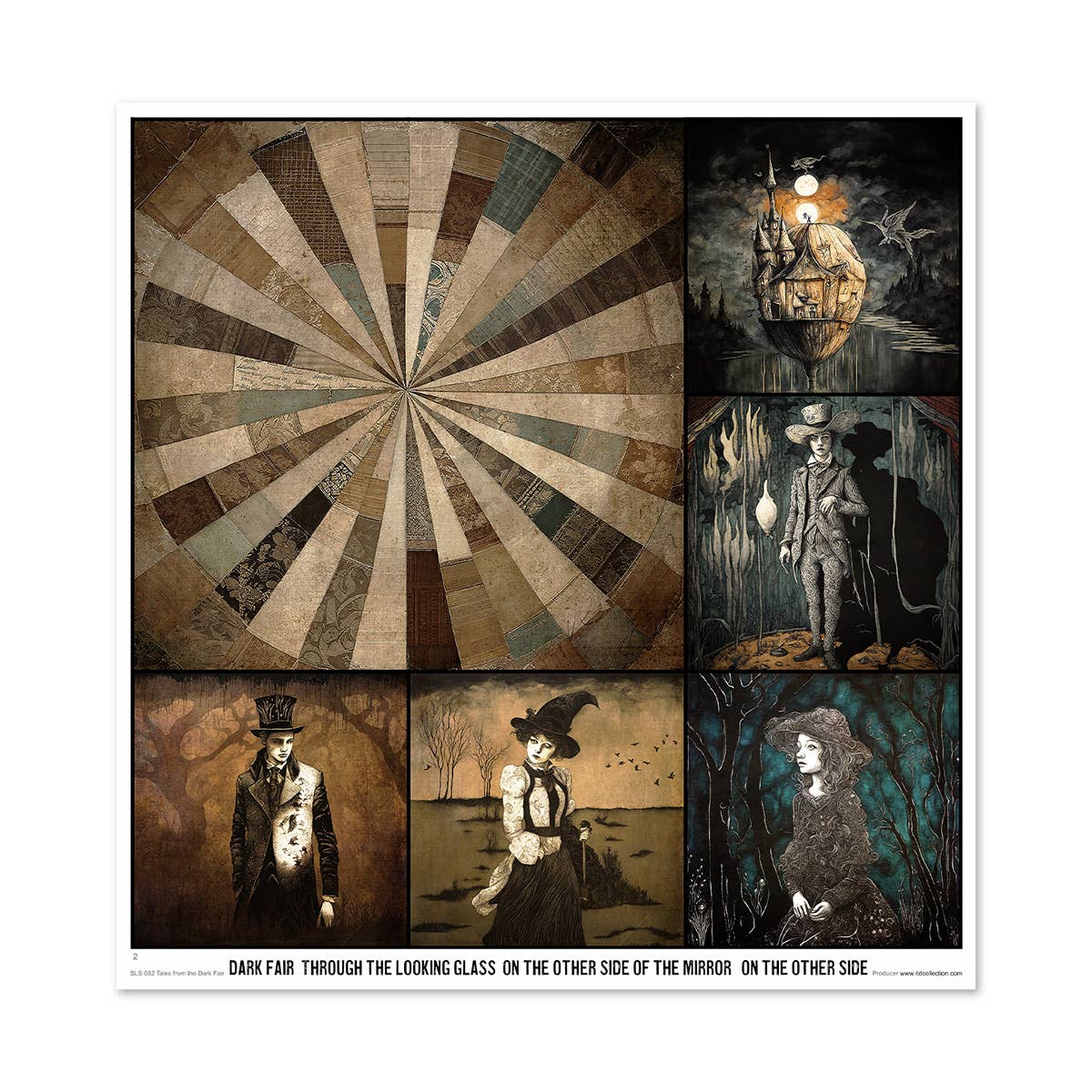 ITD: 12x12 inches paper pack TALES FROM THE DARK FAIR