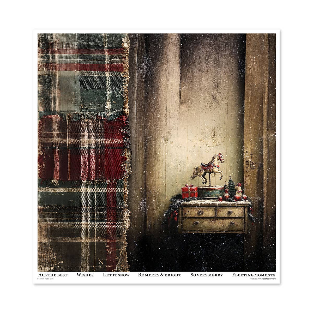 ITD: 12x12 inches paper pack RETRO TOYS