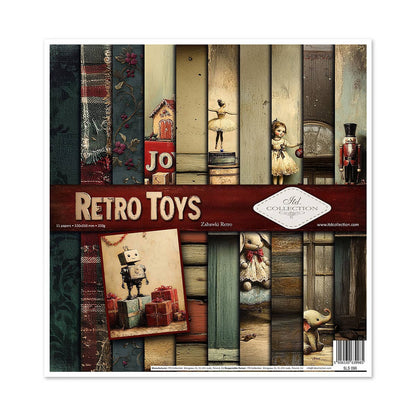 ITD: 12x12 inches paper pack RETRO TOYS