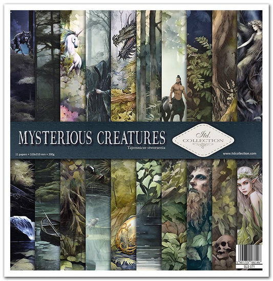 ITD: 12x12 inches paper pack MYSTERIOUS CREATURES