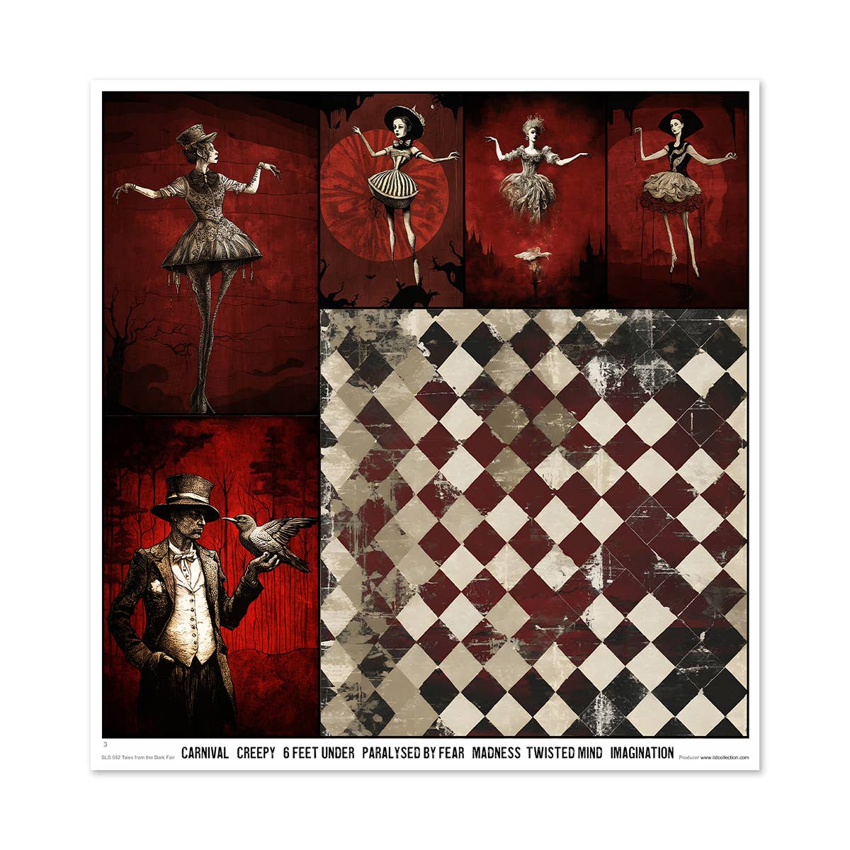 ITD: 12x12 inches paper pack TALES FROM THE DARK FAIR