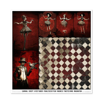 ITD: 12x12 inches paper pack TALES FROM THE DARK FAIR