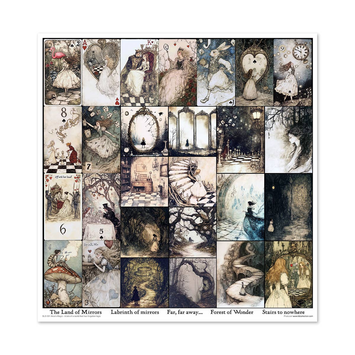 ITD: 12x12 inches paper pack ALICE'S MAGIC 1