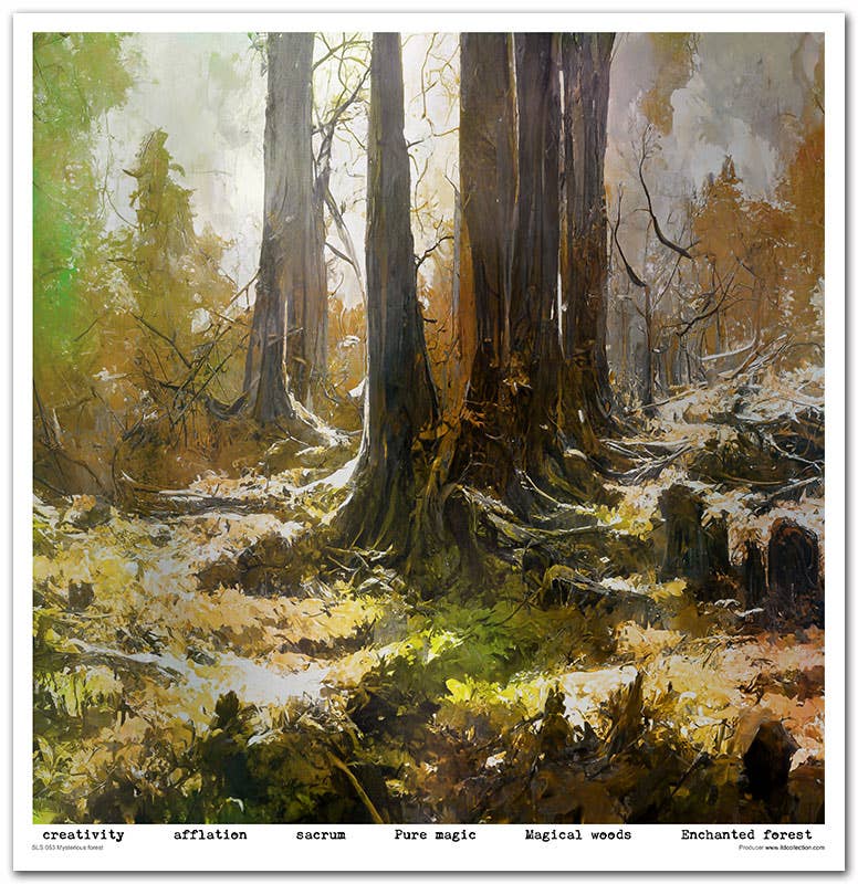 ITD: 12x12 inches paper pack MYSTERIOUS FOREST