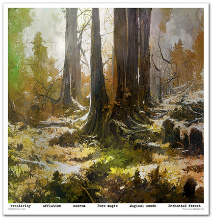 ITD: 12x12 inches paper pack MYSTERIOUS FOREST