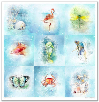 ITD: 12x12 inches paper pack TROPICAL DREAMS
