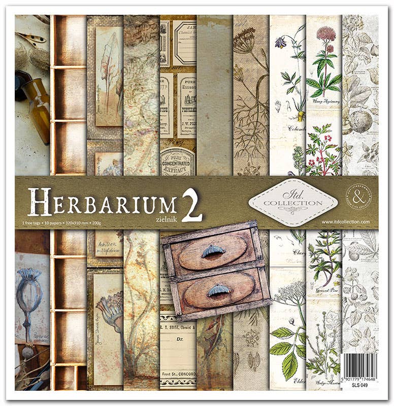 ITD: 12x12 inches paper pack HERBARIUM 2
