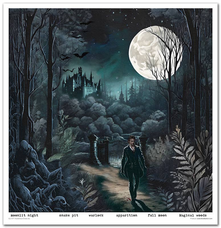 ITD: 12x12 inches paper pack MYSTERIOUS CREATURES