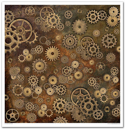 ITD: 12x12 inches paper pack STEAMPUNK