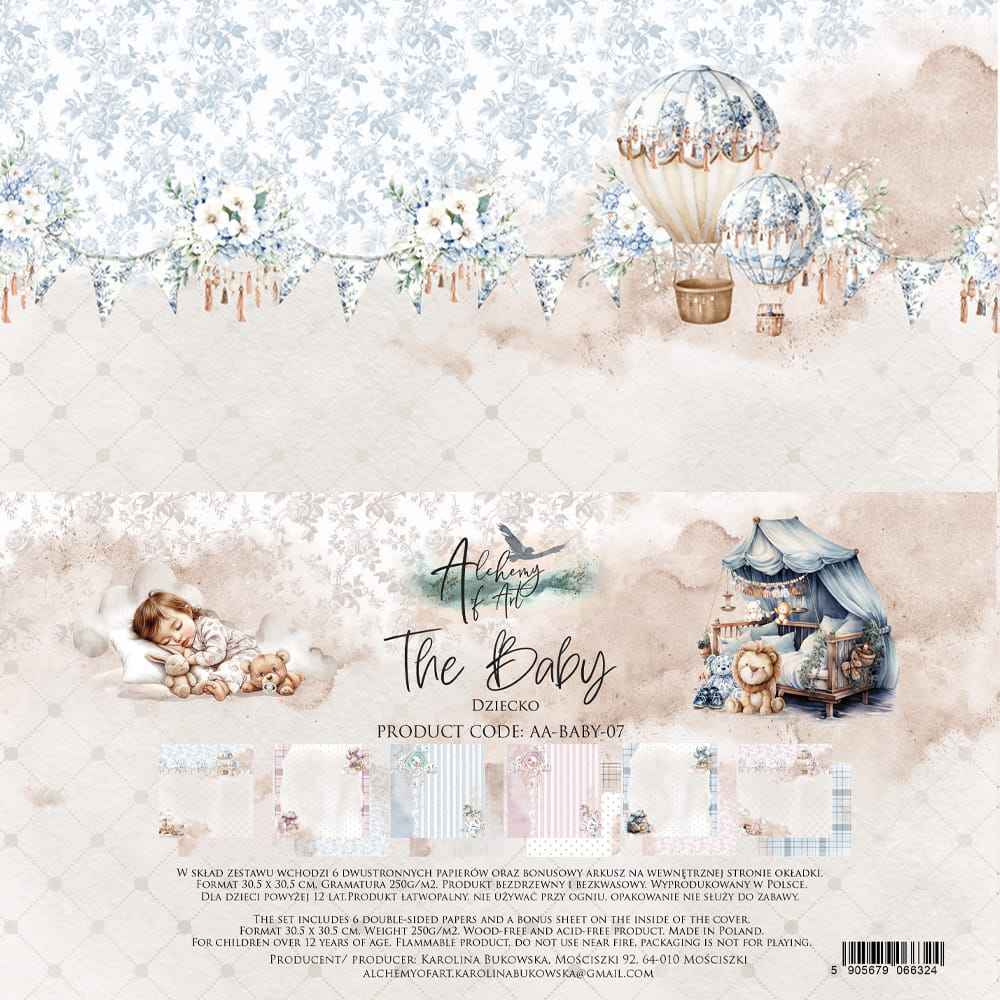 PREORDINE: Alchemy of Art paper pack 12x12 inches The Baby