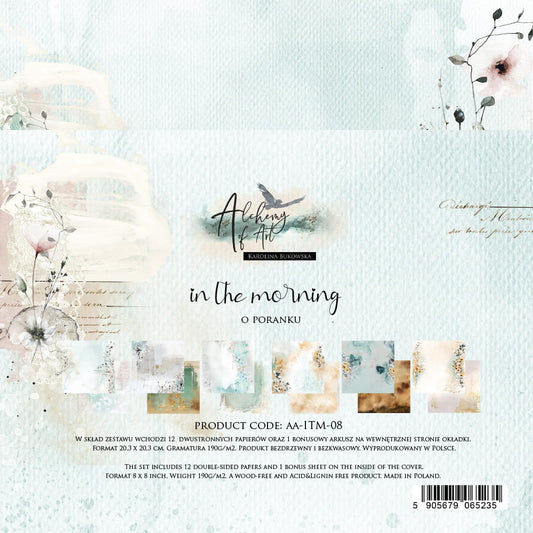 PREORDINE: Alchemy of Art paper pack 8x8 inches In the morning