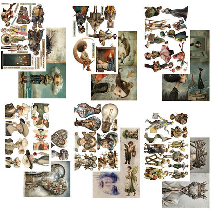 Alchemy of Art: Art Journal and Collage Book the Land of Art - ART 2