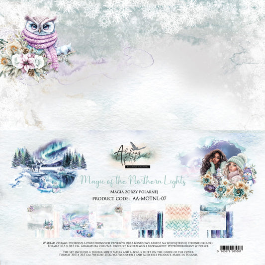 PREORDINE: Alchemy of Art paper pack 12x12 inches Magic of the Northern Lights