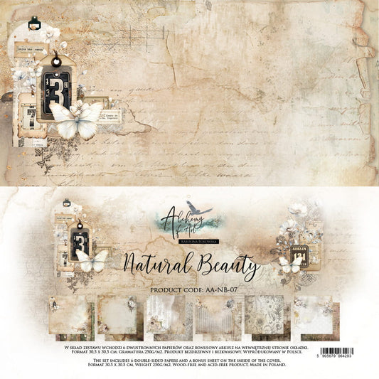 PREORDINE: Alchemy of Art paper pack 12x12 inches Natural Beauty