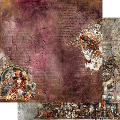 Alchemy of Art: Steampunk Time 12x12 Inch paper pack