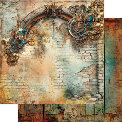Alchemy of Art: Steampunk Time 12x12 Inch paper pack