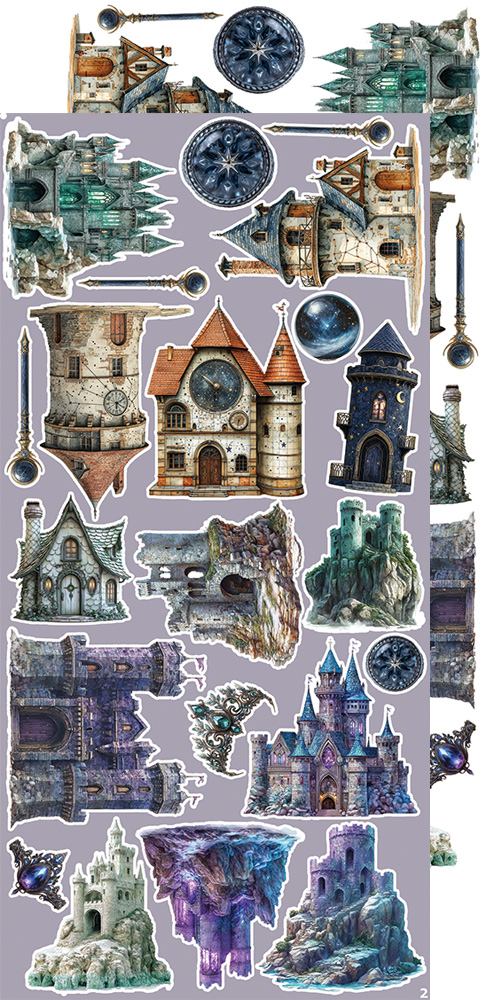 Craft O' Clock: Magic creative extras paper pack 6x12 inch