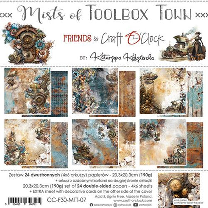 Craft O' Clock: Mists Of Tollbox Town paper pad 8x8 inch