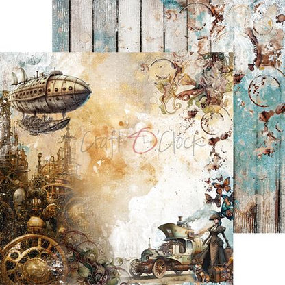 Craft O' Clock: Mists Of Tollbox Town paper pad 6x6 inch