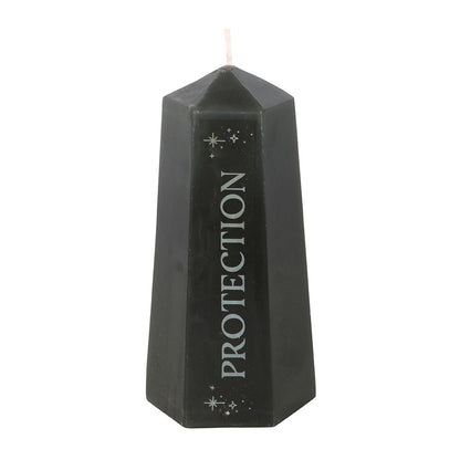 Candela Crystal Black Obsidian - Protezione