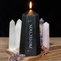 Candela Crystal Black Obsidian - Protezione