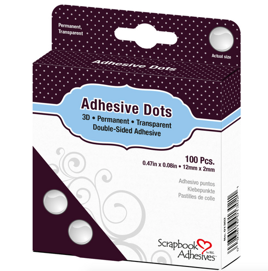 Scrapbook Adhesive: Adhesive Dots 3D 12mm